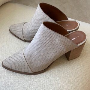 Report slip on pointy toe booties